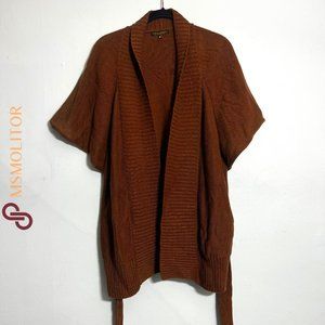 Inca Mama by Carmela Pinillos Women's Medium Brown Cardigan Sweater